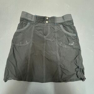KÜHL Skort Women's 4 Black Stretch Outdoor Hiking Skirt with Built-In Shorts